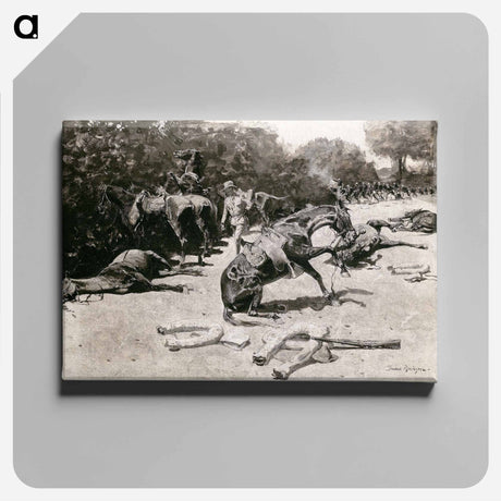 アートパネル-How the Horses Died for Their Country at Santiago
 - フレデリック レミントン Canvas.