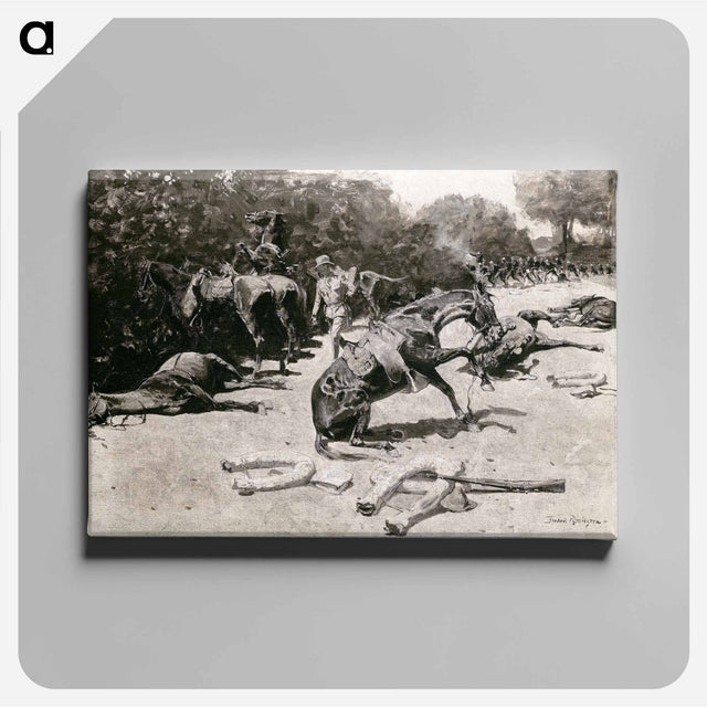 アートパネル-How the Horses Died for Their Country at Santiago
 - フレデリック レミントン Canvas.