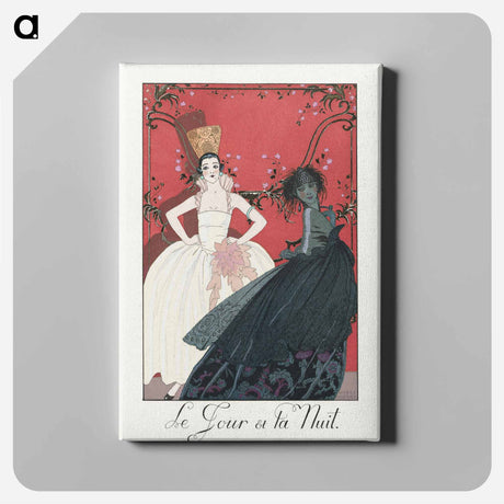 アートパネル-Le Jour et la Nuit - ジョージ バービエ Canvas.