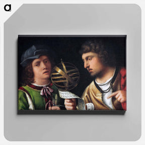 アートパネル-Giovanni Borgherini and His Tutor
 - ジョルジョーネ Canvas.