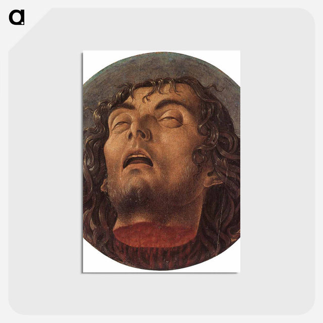 アートポストカード-Head of St John the Baptist - ジョヴァンニ ベッリーニ Postcard.