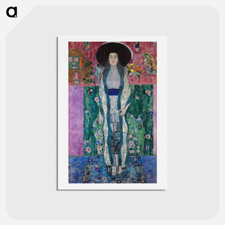 アートポストカード-Portrait of Adele Bloch-Bauer - グスタフ クリムト Postcard.