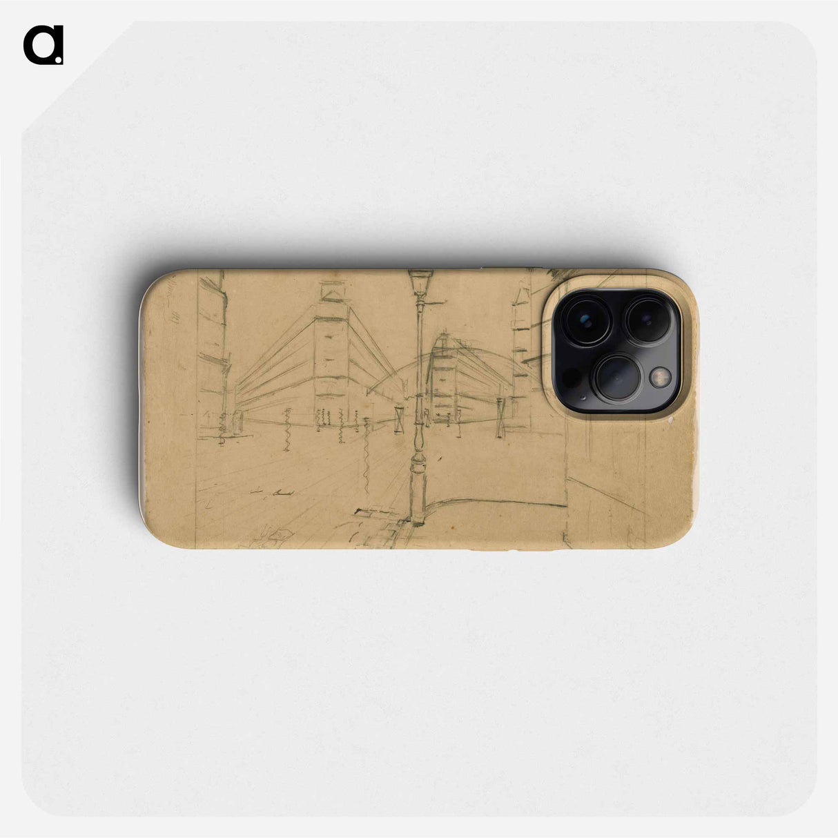 Study for Paris Street; Rainy Day - ギュスターヴ カイユボット Phone Case.