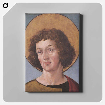 Head of a Male Saint - ハンス ホルバイン Canvas.