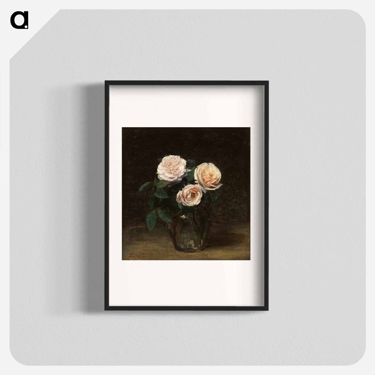 Still Life with Roses - アンリ ファンタン ラトゥール Poster.