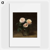 Still Life with Roses - アンリ ファンタン ラトゥール Poster.