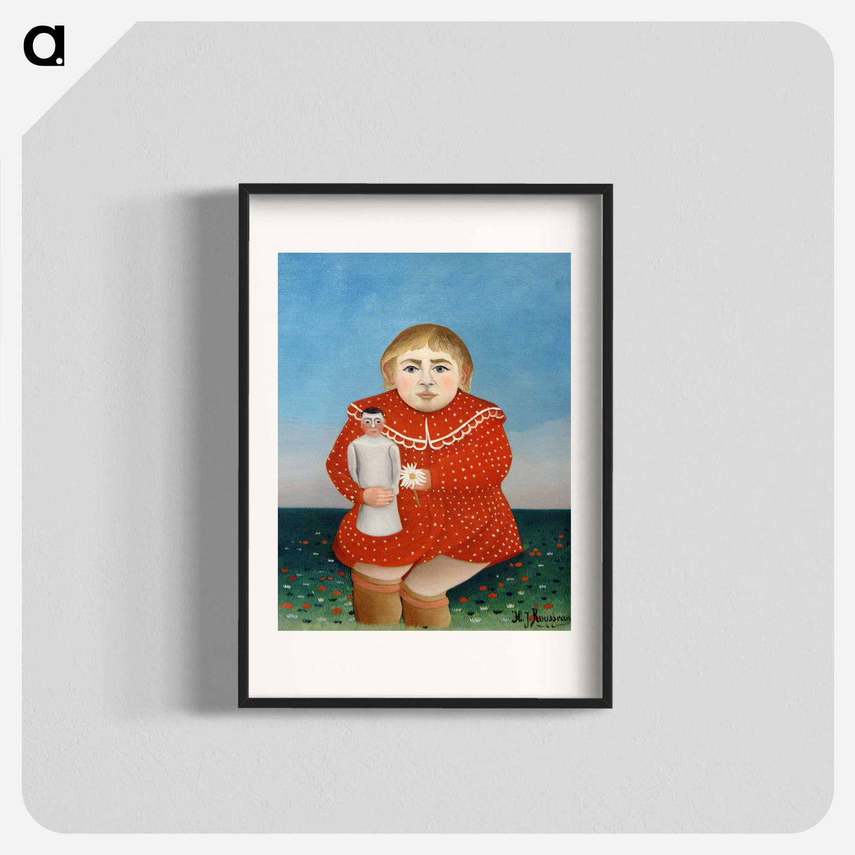 Child with Doll - アンリ ルソー Poster.