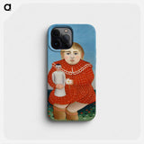 Child with Doll - Henri Rousseau Phone Case.