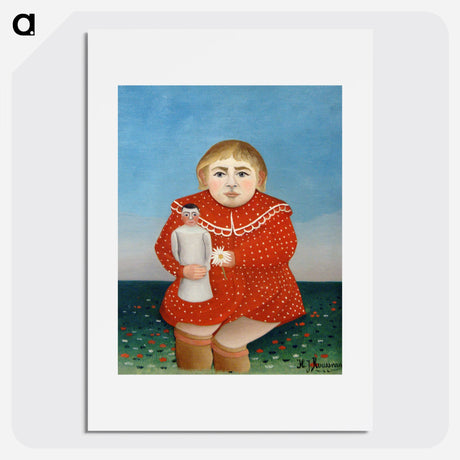 Child with Doll - Henri Rousseau Poster.