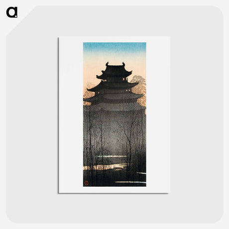 アートポストカード-Nagoya Castle - 高橋 宏明 Postcard.