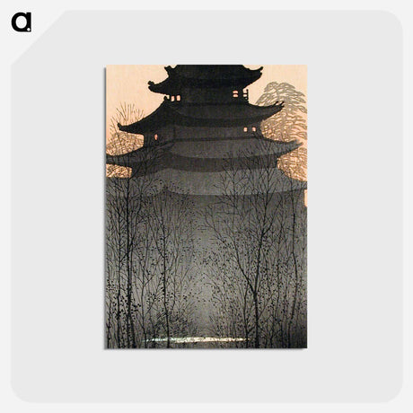 アートポストカード-Nagoya Castle - 高橋 宏明 Postcard.