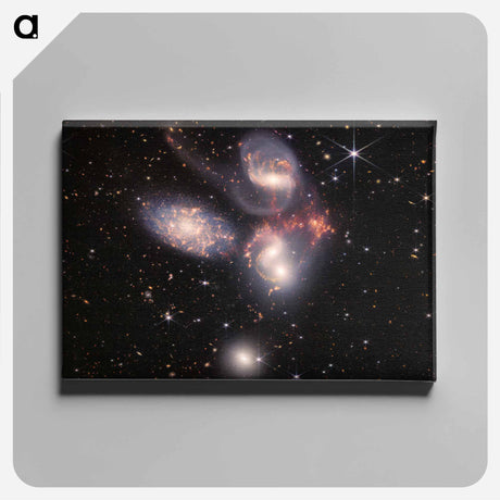 アートパネル-Stephan's Quintet Mosaic
 - ジェームズ ウェッブ宇宙望遠鏡 Canvas.