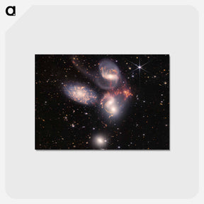 アートポストカード-Stephan's Quintet Mosaic
 - ジェームズ ウェッブ宇宙望遠鏡 Postcard.