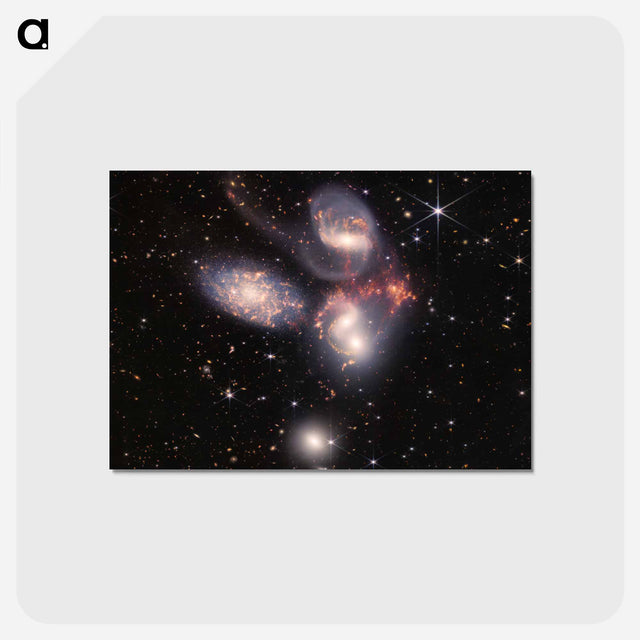 アートポストカード-Stephan's Quintet Mosaic
 - ジェームズ ウェッブ宇宙望遠鏡 Postcard.