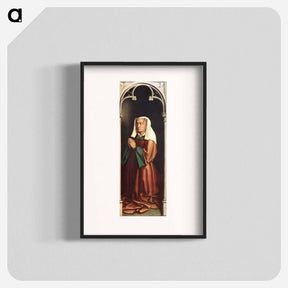 アートポスター-Isabella Borluut, panel from the Ghent Altarpiece - ヤン ファン エイク Poster.