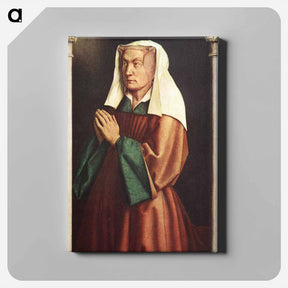 アートパネル-Isabella Borluut, panel from the Ghent Altarpiece - ヤン ファン エイク Canvas.