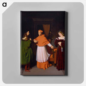 アートパネル-The Betrothal of Raphael and the Niece of Cardinal Bibbiena
 - ジャン オーギュスト ドミニク アングル Canvas.