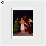 アートポストカード-The Betrothal of Raphael and the Niece of Cardinal Bibbiena
 - ジャン オーギュスト ドミニク アングル Postcard.