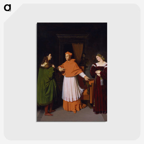 The Betrothal of Raphael and the Niece of Cardinal Bibbiena
 - ジャン オーギュスト ドミニク アングル Postcard.
