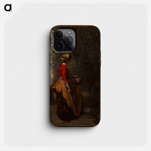 Peasant Girl at the Spring
 - ジャン バティスト カミーユ コロー Phone Case.