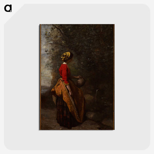 Peasant Girl at the Spring
 - ジャン バティスト カミーユ コロー Postcard.