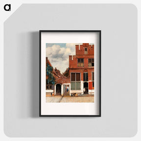 アートポスター-The Little Street - ヨハネス フェルメール Poster.