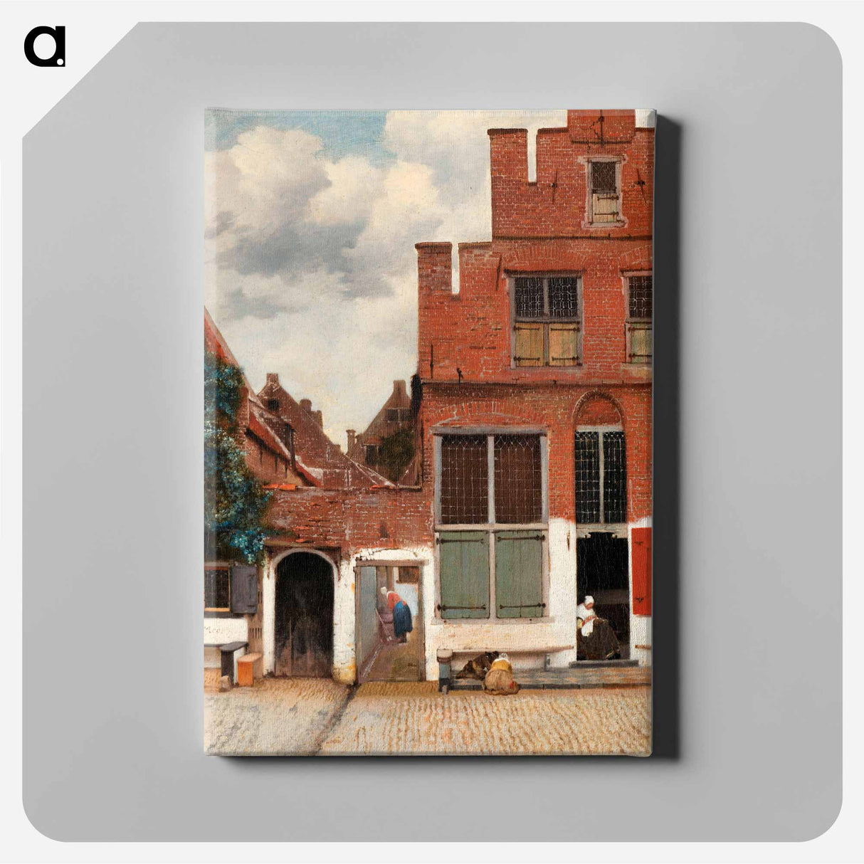 The Little Street - Johannes Vermeer Canvas.