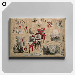アートパネル-Victorian Blood Book
 - ジョン ビングリー ガーランド Canvas.