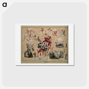 アートポストカード-Victorian Blood Book
 - ジョン ビングリー ガーランド Postcard.