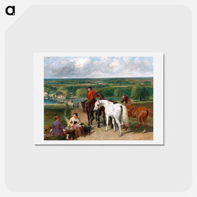 アートポストカード-Exercising the Royal Horses
 - ジョン フレデリック ヘリング Postcard.