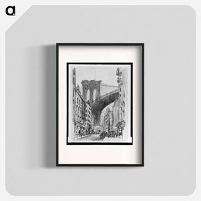 アートポスター-Brooklyn Bridge Tenements
 - ジョセフ ペネル Poster.