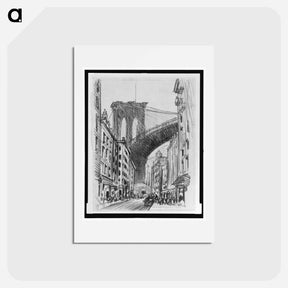 アートポストカード-Brooklyn Bridge Tenements
 - ジョセフ ペネル Postcard.