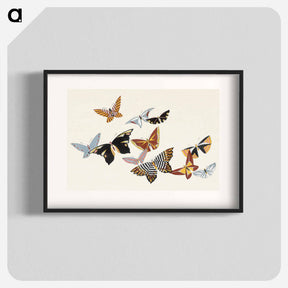 アートポスター-Japanese butterfly - 神坂 雪佳 Poster.