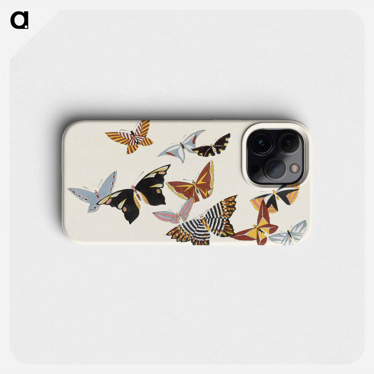 Japanese butterfly - Kamisaka Yukika Phone Case.