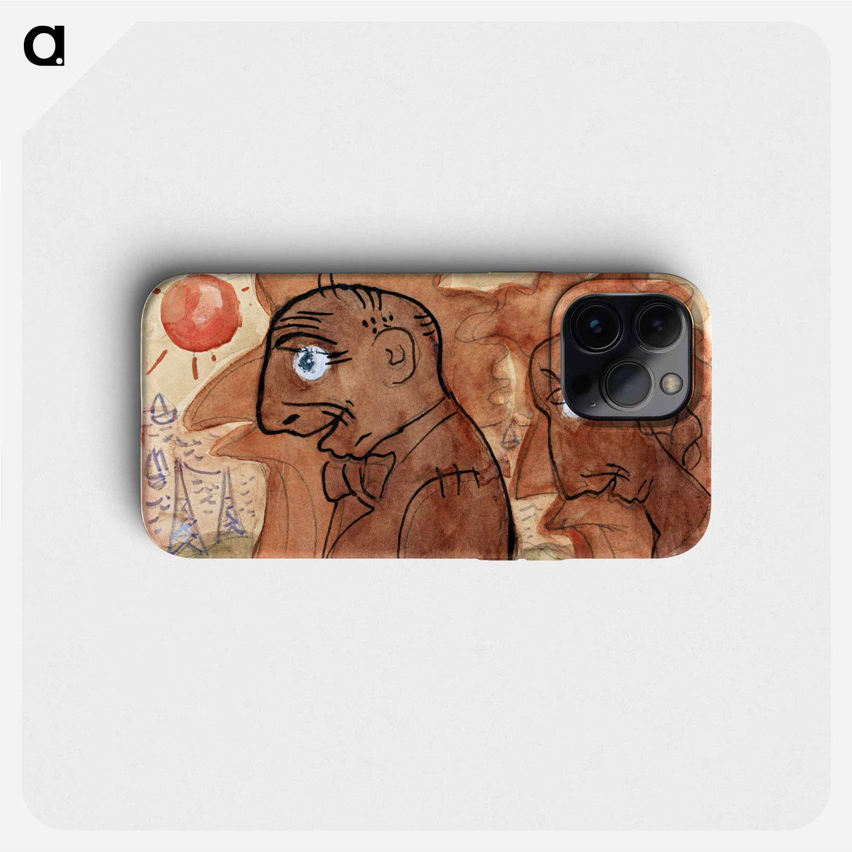 Caricature of Leo Gestel and his wife - Leo Gestel Phone Case.