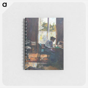 アートメモ帳-Woman at writing desk - レッサー ユリィ Memo.