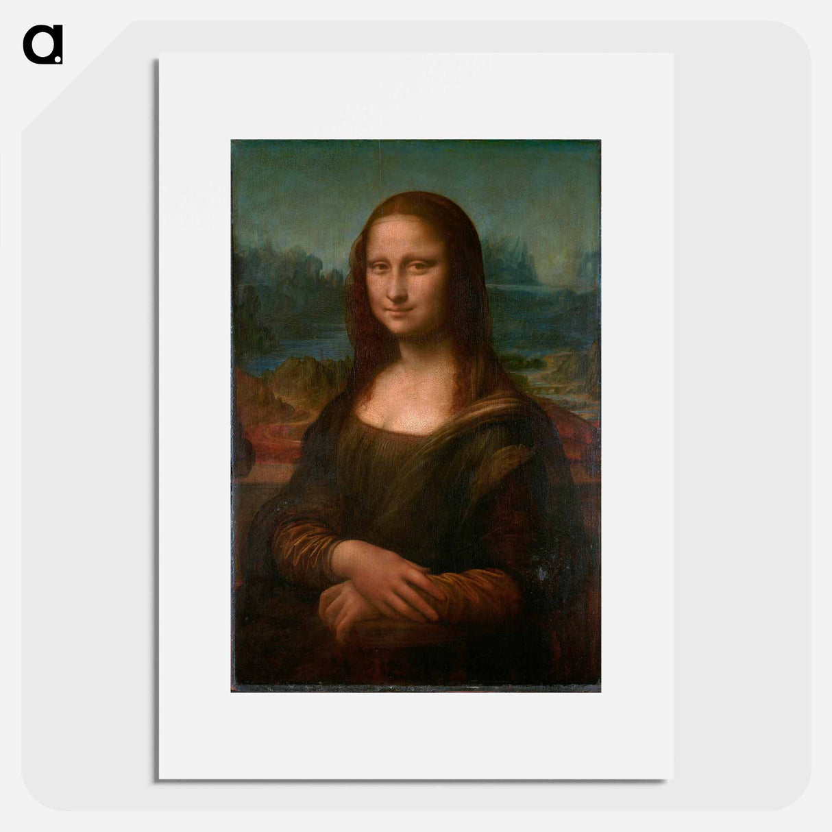 Mona Lisa del Giocondo - Leonardo da Vinci Poster.