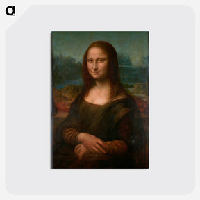 アートポストカード-Mona Lisa del Giocondo - レオナルド ダ ヴィンチ Postcard.