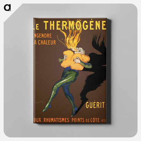 アートパネル-Le Thermogène: Engendre la chaleur et guèrit: toux rhumatismes, points de côte, etc. - レオネット カピエッロ Canvas.