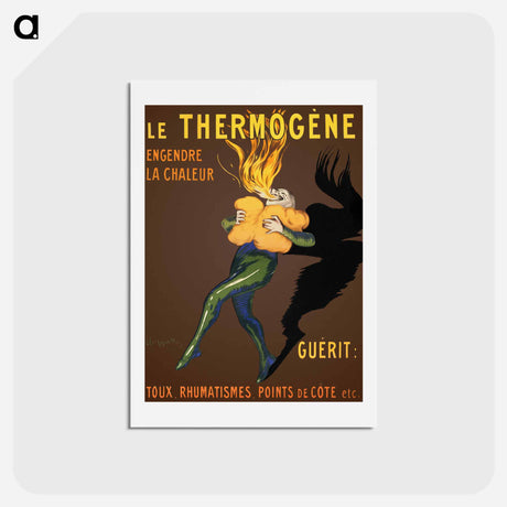 アートポストカード-Le Thermogène: Engendre la chaleur et guèrit: toux rhumatismes, points de côte, etc. - レオネット カピエッロ Postcard.