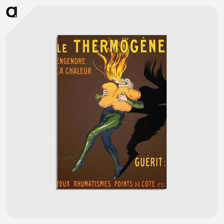 アートポストカード-Le Thermogène: Engendre la chaleur et guèrit: toux rhumatismes, points de côte, etc. - レオネット カピエッロ Postcard.