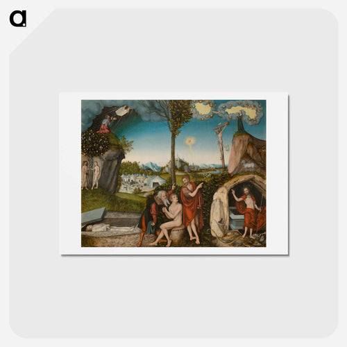 Law and Grace - Damnation and Salvation
 - Lucas Cranach Postcard.