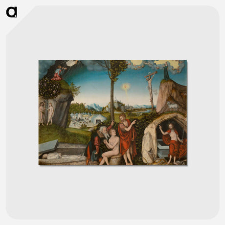 アートポストカード-Law and Grace - Damnation and Salvation
 - ルーカス クラナッハ Postcard.
