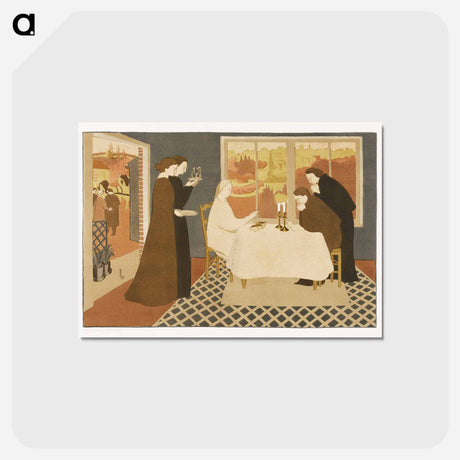 アートポストカード-The pilgrims of Emmaus - モーリス ドニ Postcard.