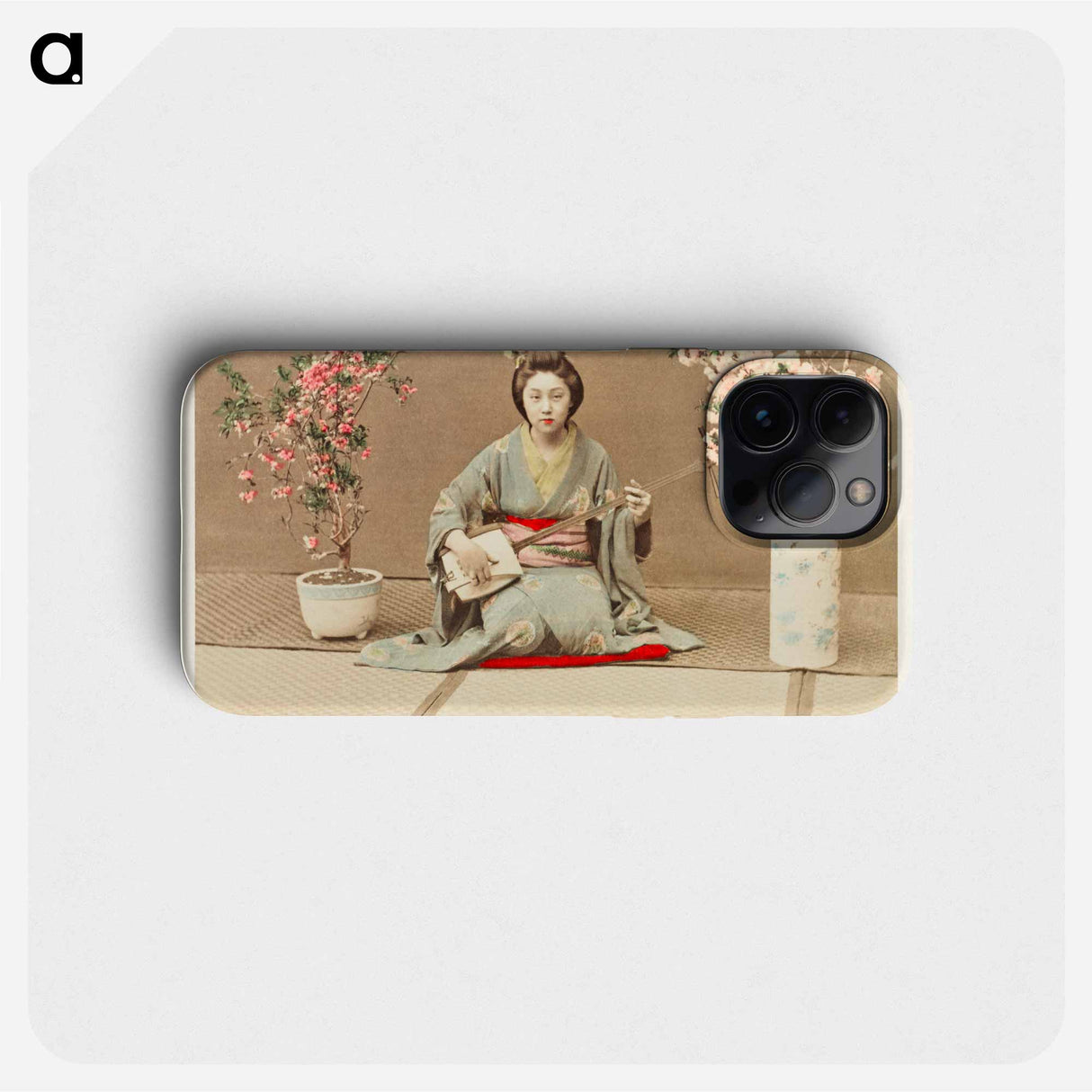 Geisha Playing Samisen - Kazumasa Ogawa Phone Case.