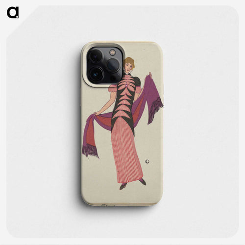 チューブラー・ピンクのドレスの女 - オットー フリードリヒ カール レンデッケ Phone Case.