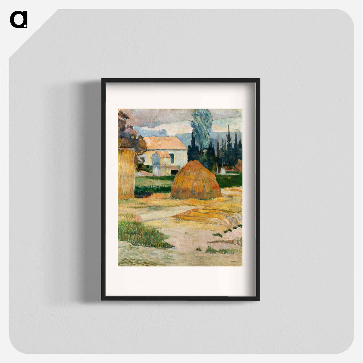 Landscape near Arles - ポール ゴーギャン Poster.
