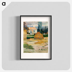 アートポスター-Landscape near Arles - ポール ゴーギャン Poster.