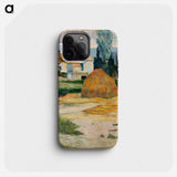 Landscape near Arles - Paul Gauguin Phone Case.