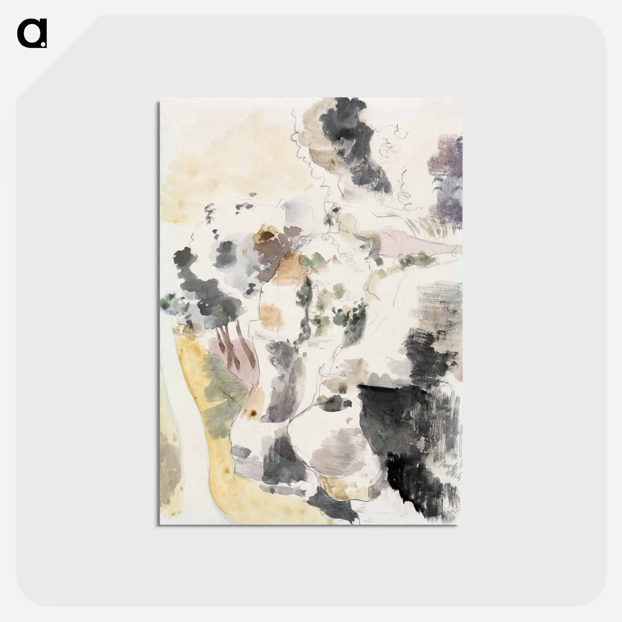 アートポストカード-Cliffs - ポール ナッシュ Postcard.